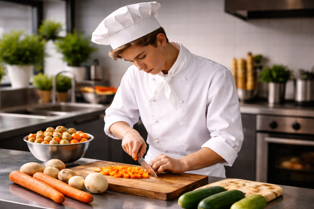 Kochlernender im Jahr 2026 (KI generiert)